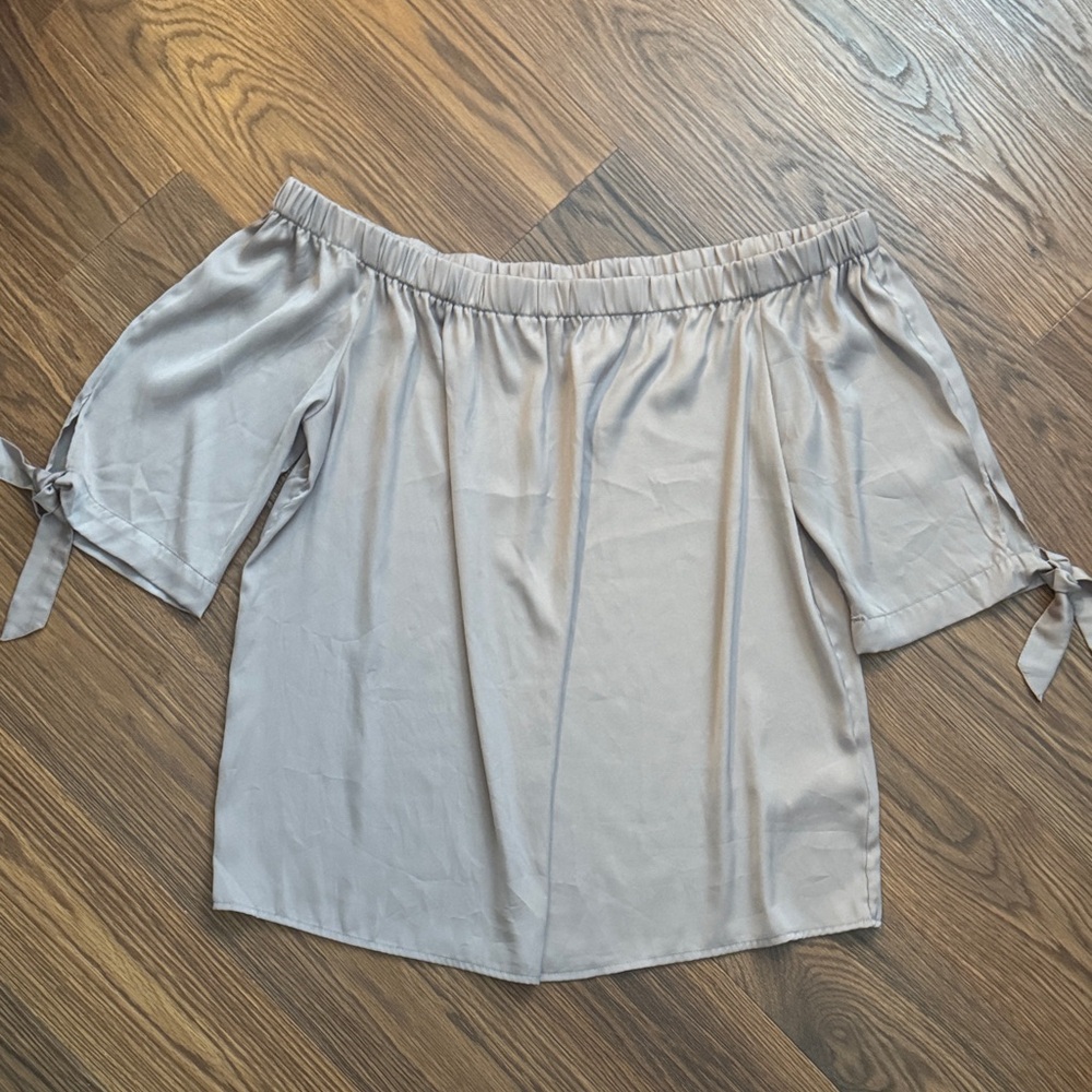 H&M Light Pink Satin Blouse